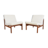 Armchairs by Ole Gjerlov-Knudsen & Torben Lind for France & Søn, 1960