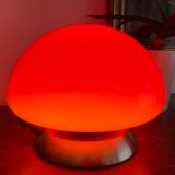 Lampe champignon tactile rouge