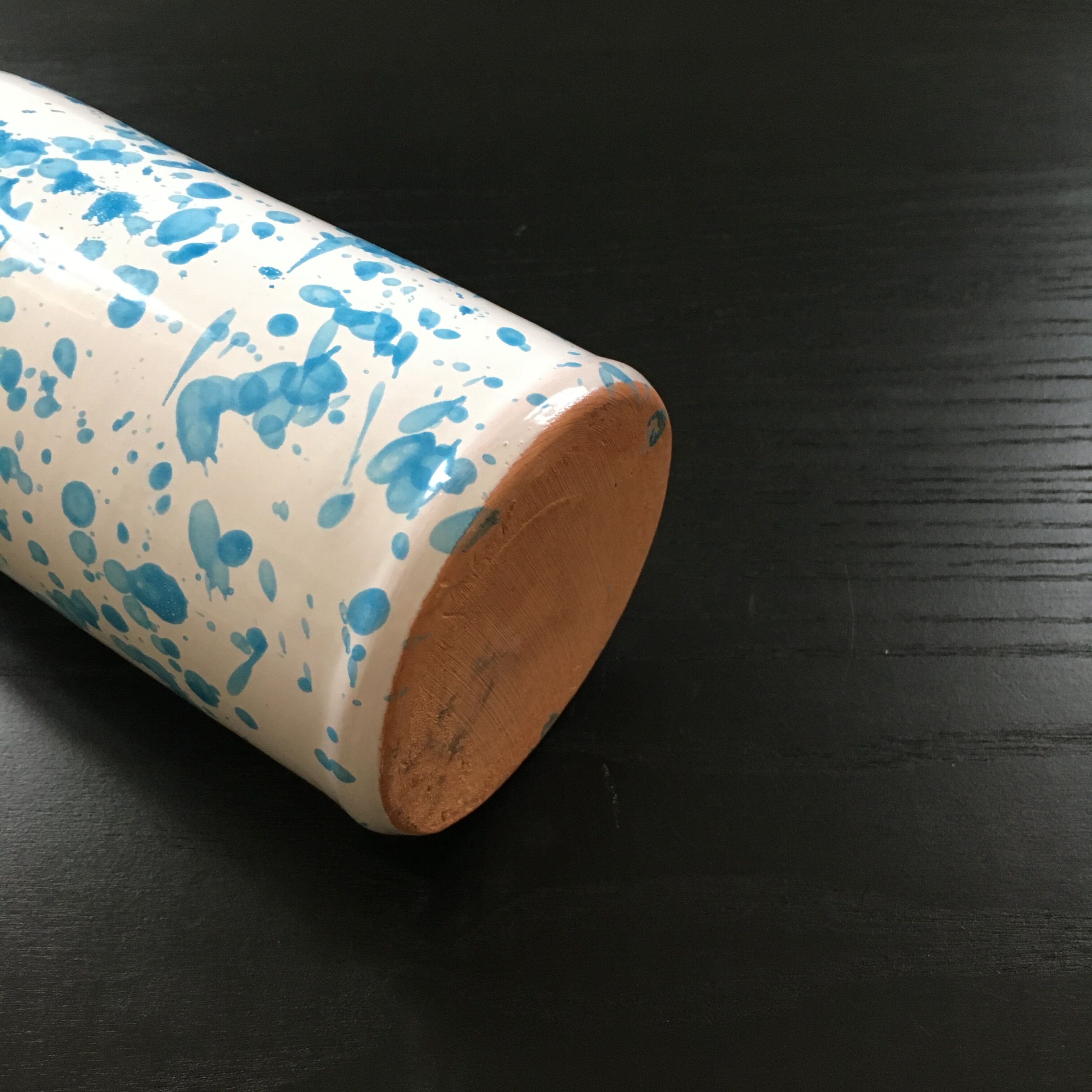 Turquoise spotted bottle