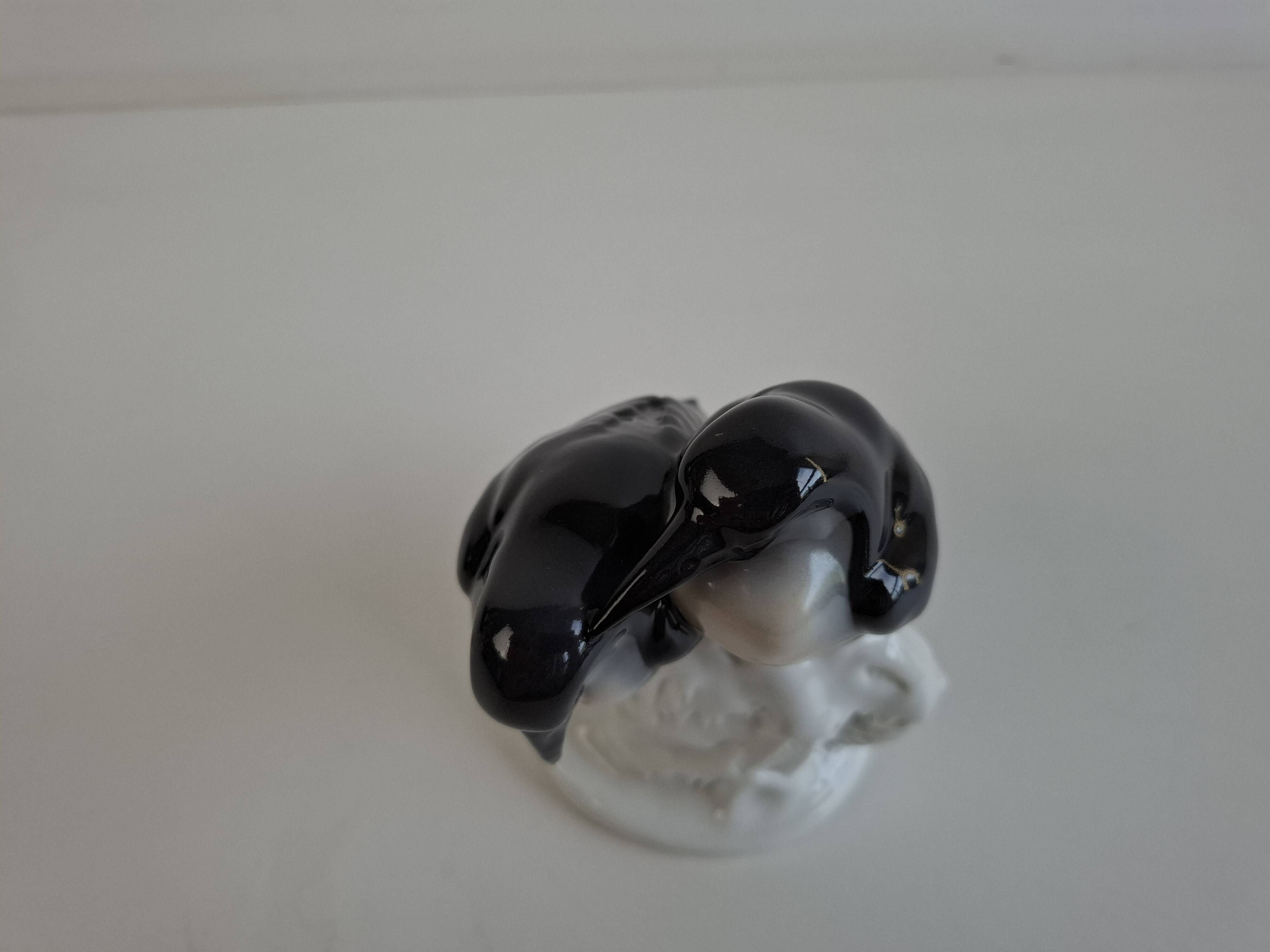 Art Deco Czech Porcelain Penguin Figurine by Pfeiffer & Löwenstein, 1930