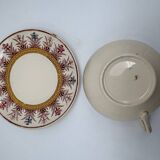 Chocolate cup, Sarreguemines, Derby model, ironstone