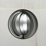 Mid-century modern moon pendant lamp from East Germany by Verner Panton for Erjoka, 1960s.