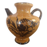 Glazed terracotta pitcher