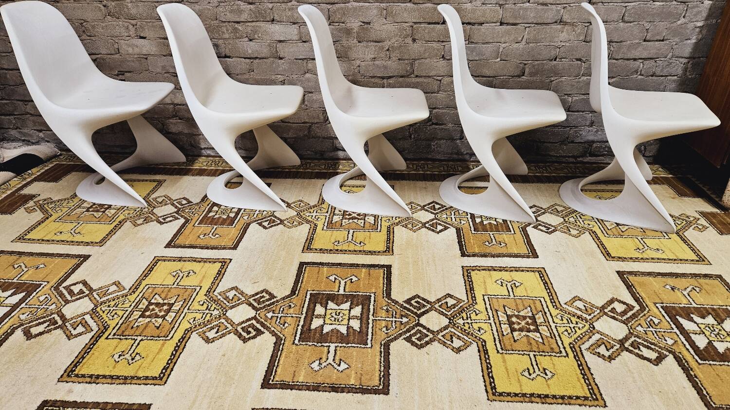 Set of 5 "Casalino" chairs by Alexander Begge for Casala, 1970.