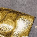 Vintage space age shaggy rug Junghans Germany 1970s