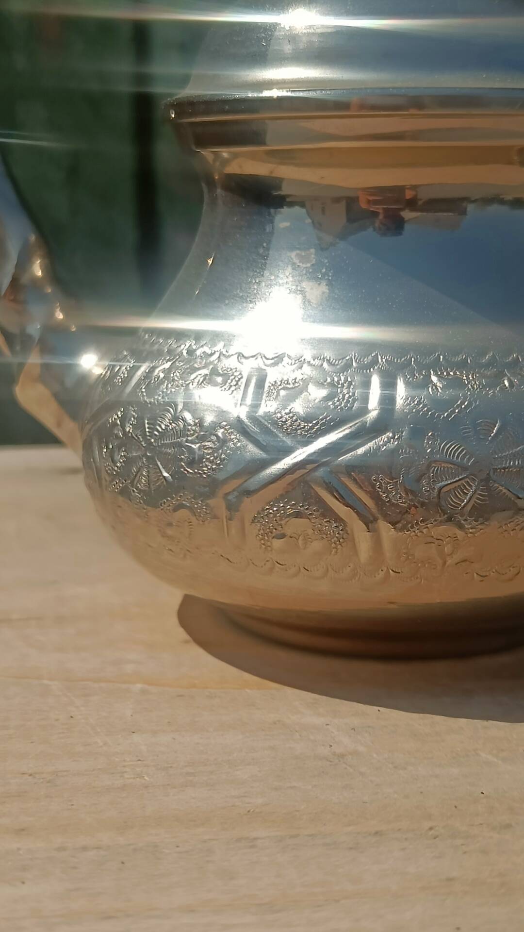 Vintage Moroccan teapot in silver-plated metal – Marouan