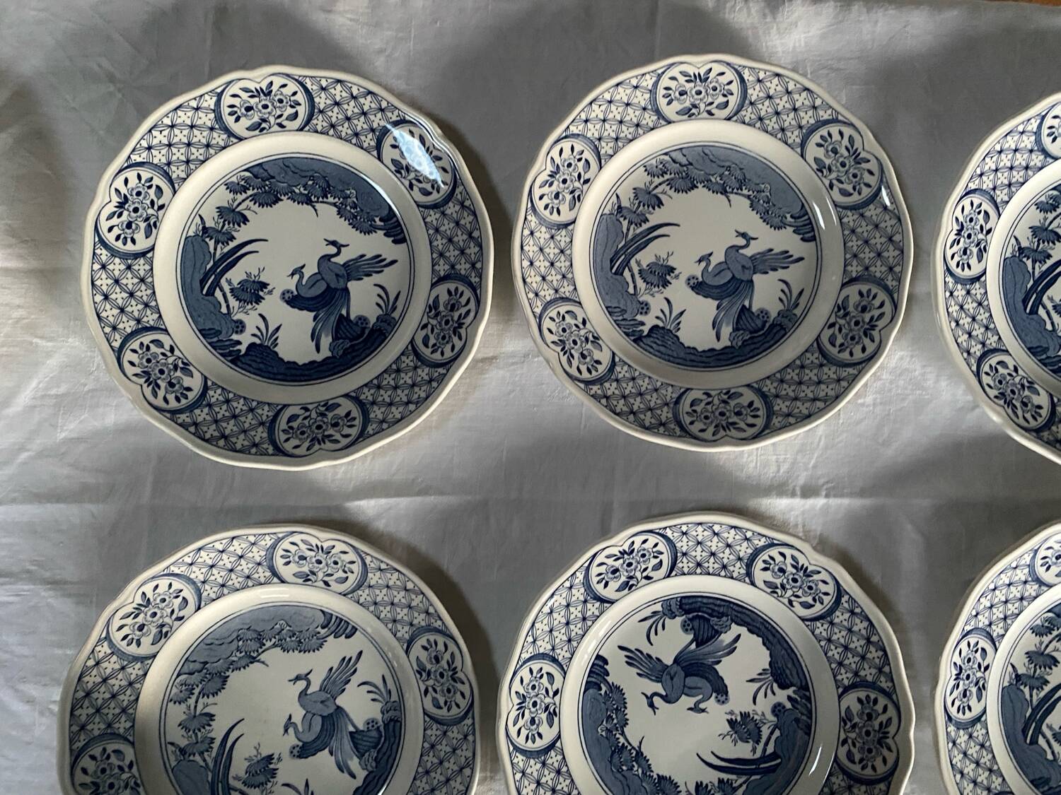 6 Old Chelsea Furnivals vintage dinner plates