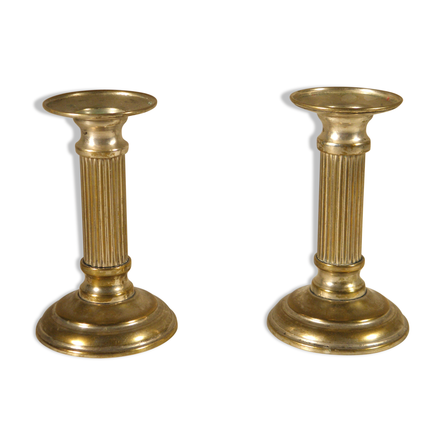 Pair of silver candlesticks 12 cm