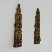Paire de devanture de pharmacie, médecin, caducées médecine bronze. Début XXème