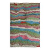 7x10 Colorful Soft Color Wool Vintage Rug, 205x307Cm SK 70373