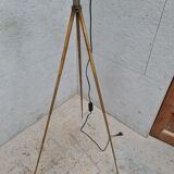 Ancien phare Ducellier en laiton poli sur trépied laiton réglable