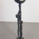 Brutalist Floor Candleholder in Cast Iron, Germany, 1960s