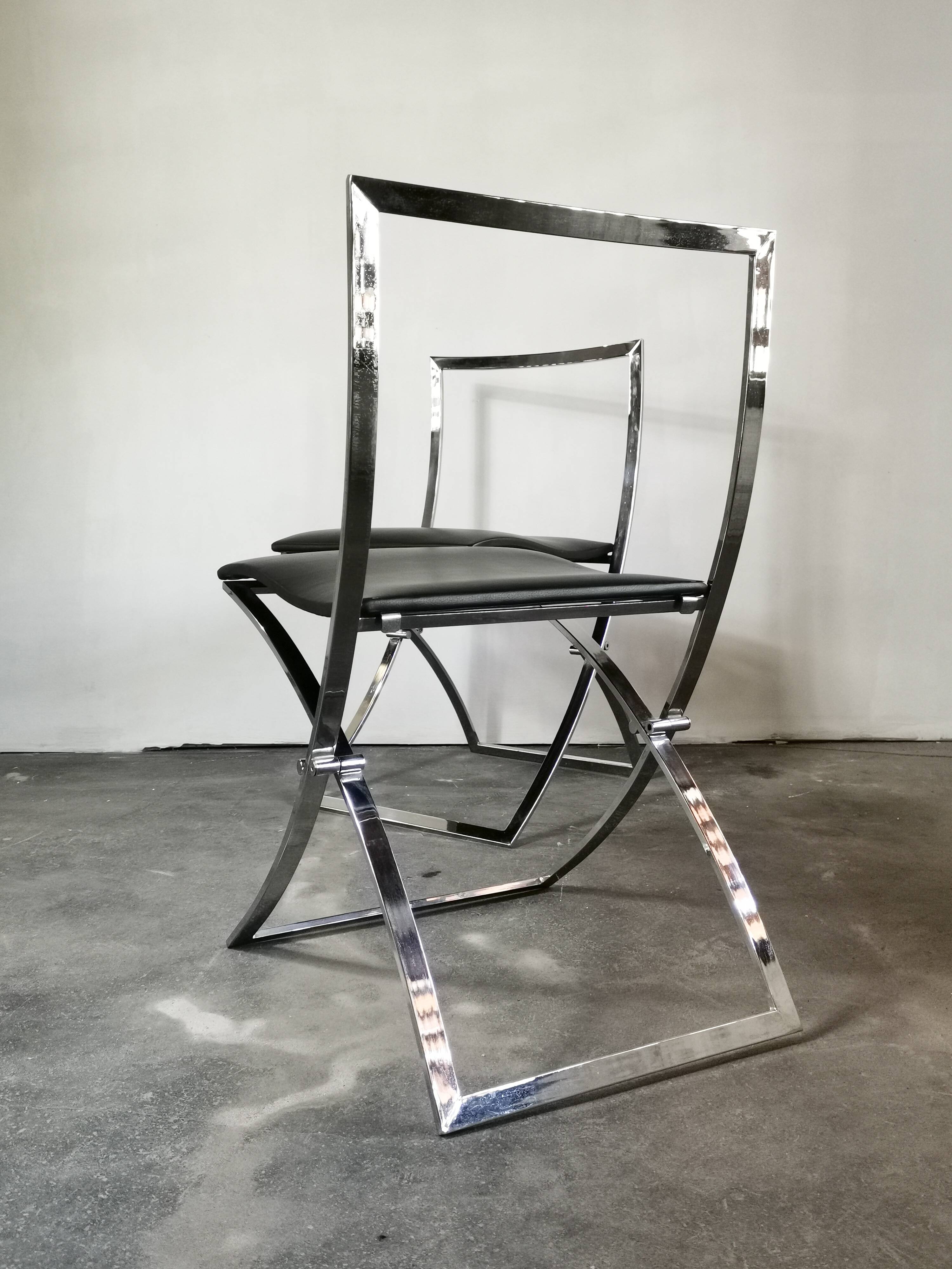 Marcello Cuneo, Model “Luisa”, 1970s Set of 2 Dining Chairs