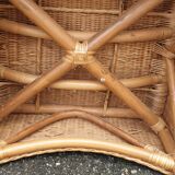 Rattan and bamboo armchair