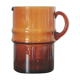 Large vintage amber glass decanter/pitcher