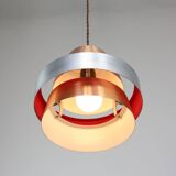 Italian  Aluminum Space Age Pendant Lamp in Copper color, 1970s