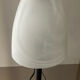 Vintage lamp from the 80s in black metal and glass paste