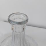Chiseled glass decanter