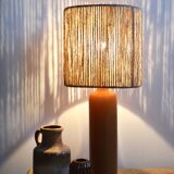 Rope and sandstone lamp