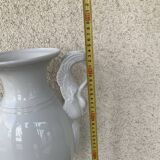 white porcelain amphora vase