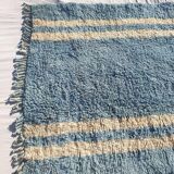 Tapis bleu marocain en laine 150cmx250cm