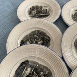 12 talking plates by Digoin