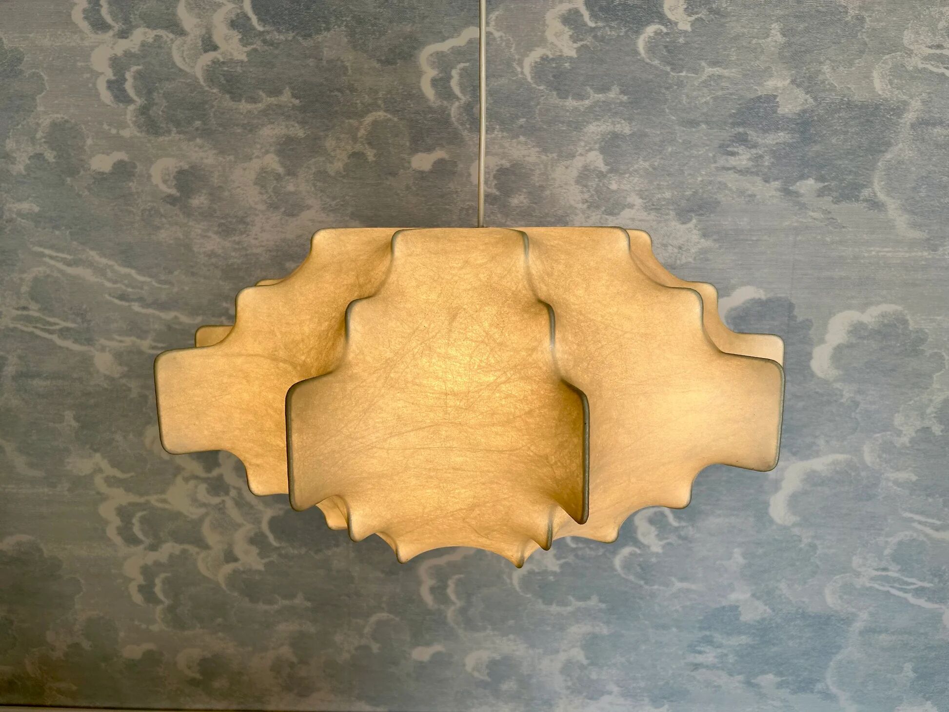 Suspension Cocoon by Goldkant, Germany, 1960s, in the style of Taraxacum S by Castiglioni FLOS.