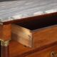 Antique Empire walnut and marble commode, 19th century.