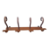 Wooden wall coat rack
