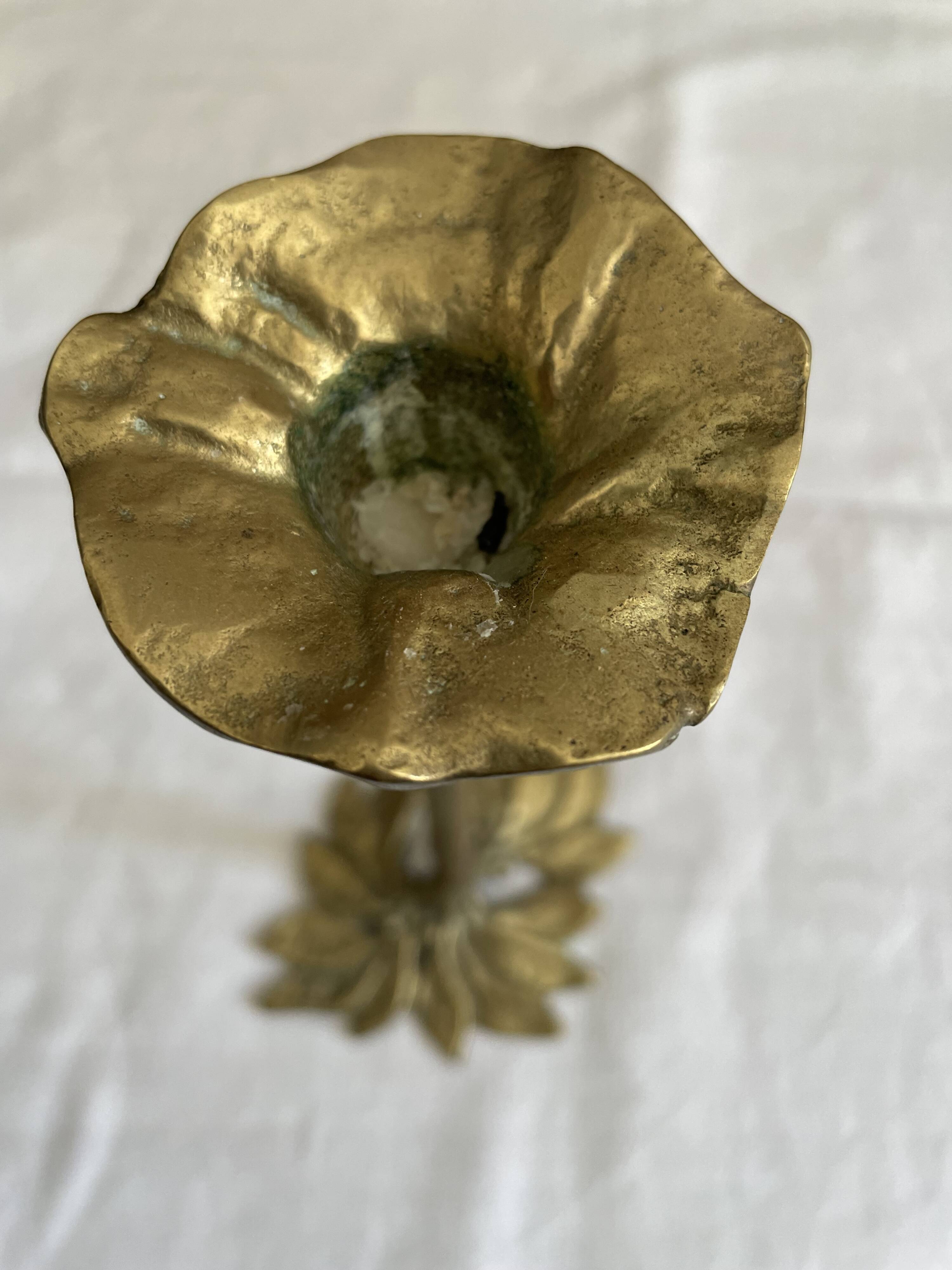 Brass candle holder