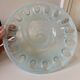 Transparent glass pocket tray in white shades - 80s/90s style