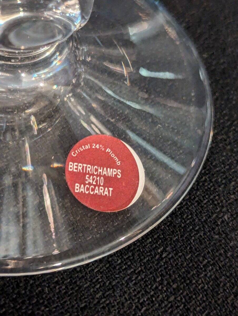 Twelve water glasses from baccarat cristallerie