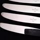 6 Silver-Plated Metal Table Knives Ravinet d'Enfert Beaded Model