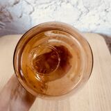 Vintage pink glass liqueur decanter