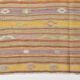 Kilim turc jaune et violet doux 5x6, 168x135