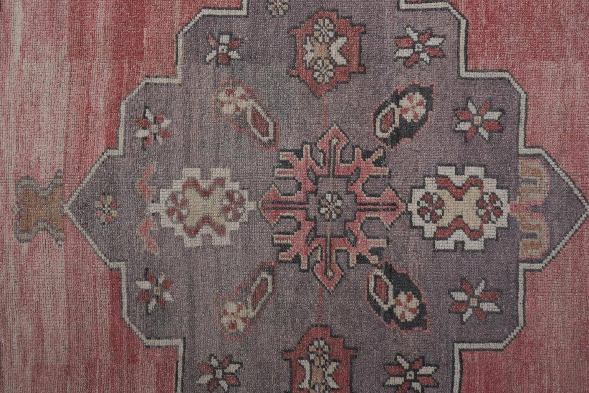 Vintage Turkish hallway rug 104x682 cm