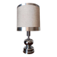 Chrome lamp in the style of Philippe Barbier, 1970.