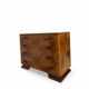 Walnut burl commode, Italian Art Deco, 1940s.
