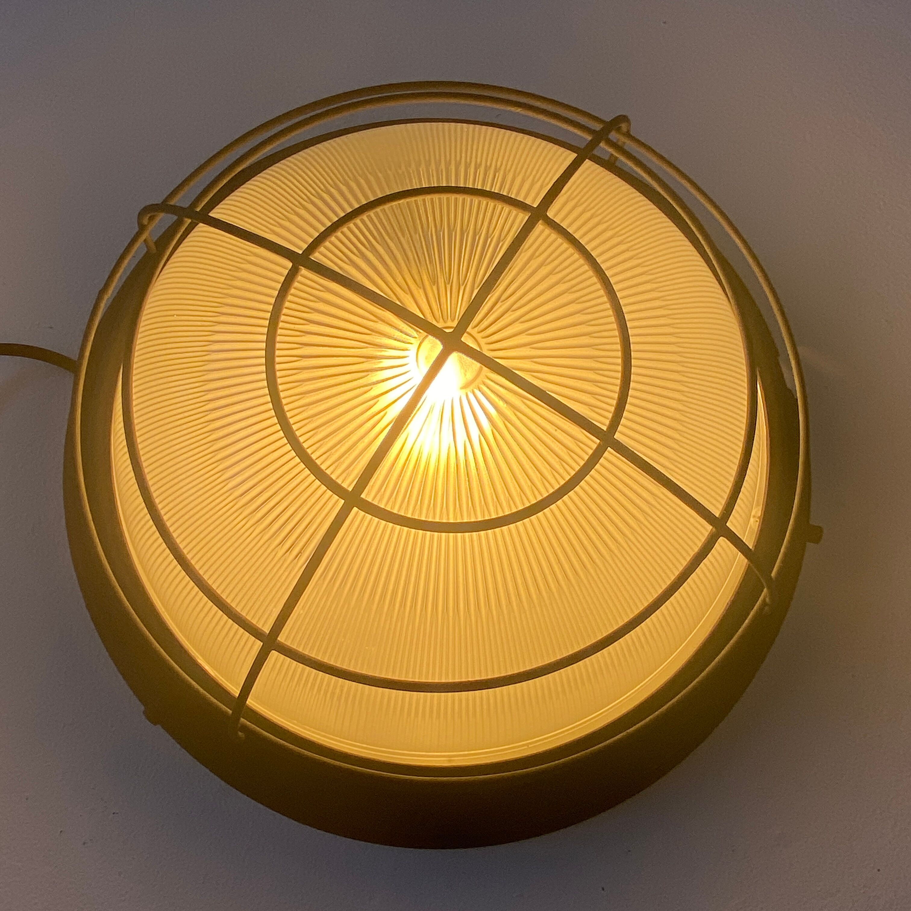 Old holophane industrial wall lamp