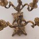 Pair of vintage brass 2-candle candelabra candlesticks