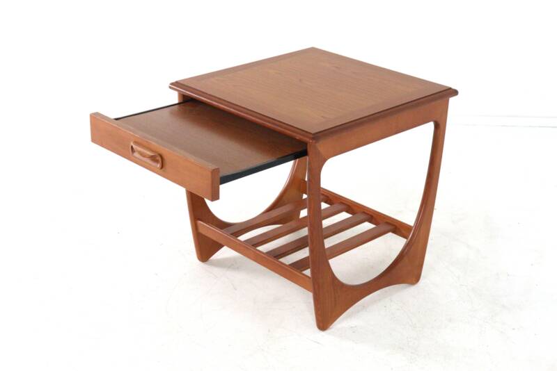 G-Plan side table with pull-out drawer - mid century modern
