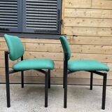 Pair of vintage Martin Stoll Champenay office chairs