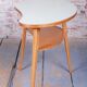 Mid-Century Side Table in Beech and Plywood, Czech, 1950s