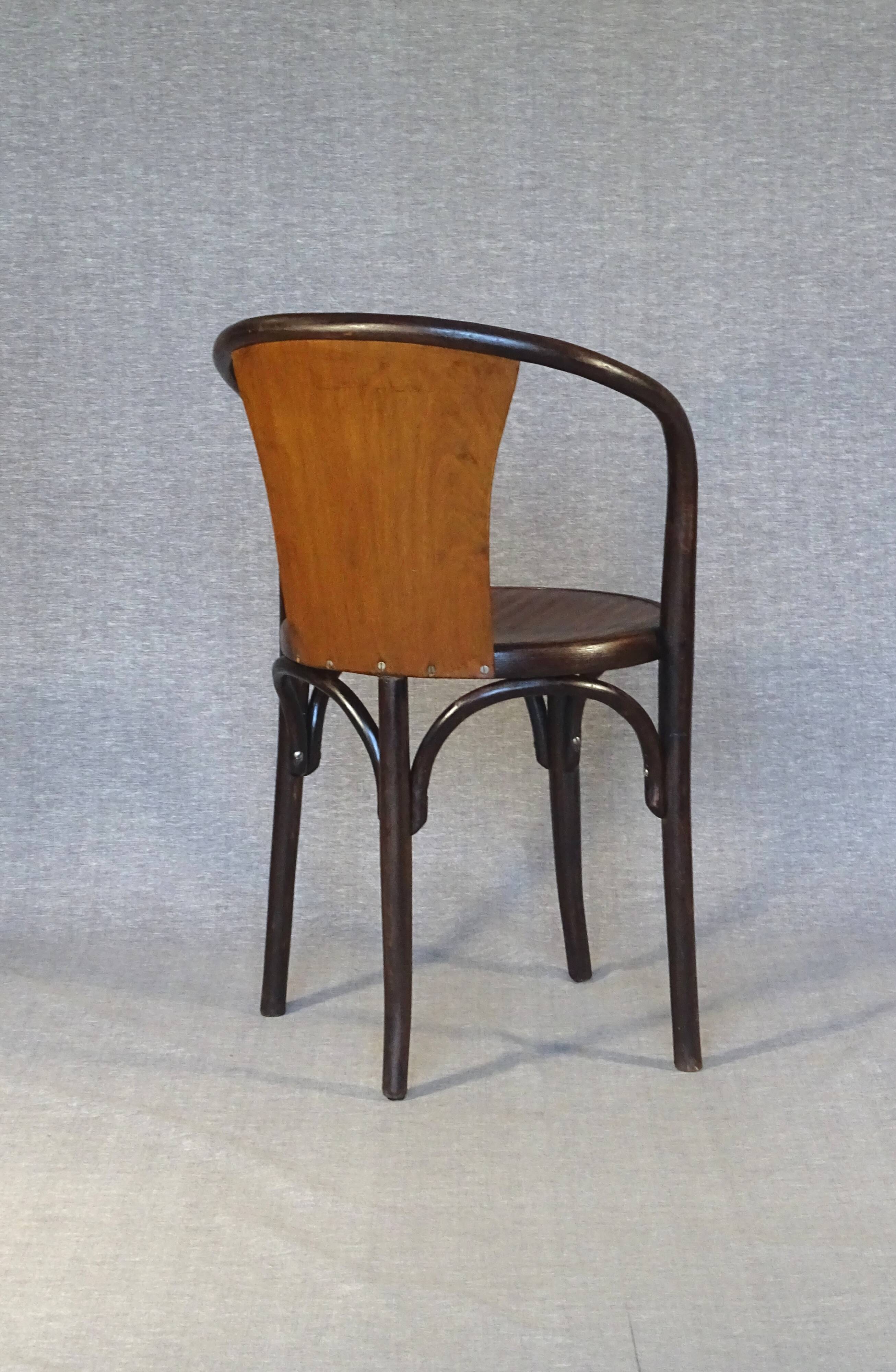 Chaise Fischel N°15E, vers 1915, no Thonet