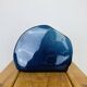 Blue ceramic free form vase