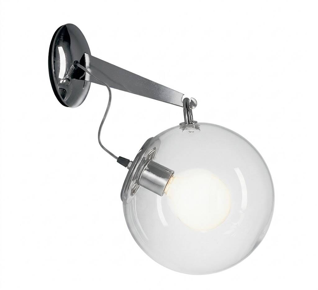 Miconos wall light by Ernesto Gismondi for Artemide in blown glass.