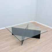 Grande table basse des années 80, design personnalisé par Helg & Albini Studio