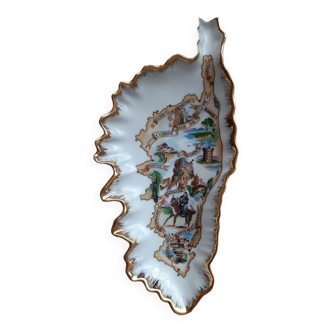 Vide poche céramique porcelaine luxe fd france corse feuille or napoléon n742