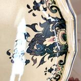 Decorative earthenware plate from Salins France decor Quevilly 25.5 cm