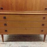 Scandinavian bookcase, chest of drawers
